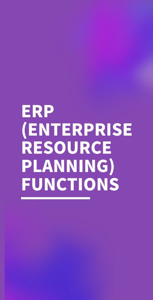 erp functions