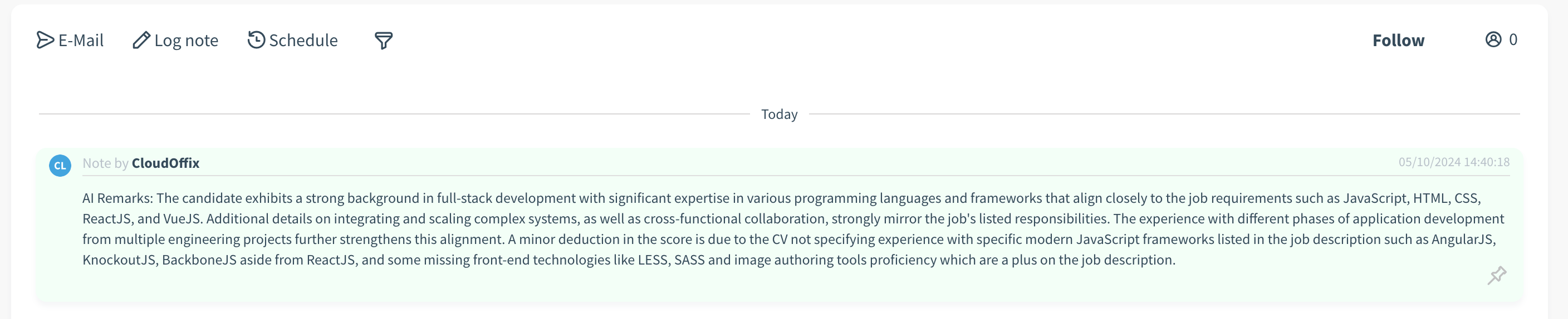 CloudOffix - Calculate AI Score