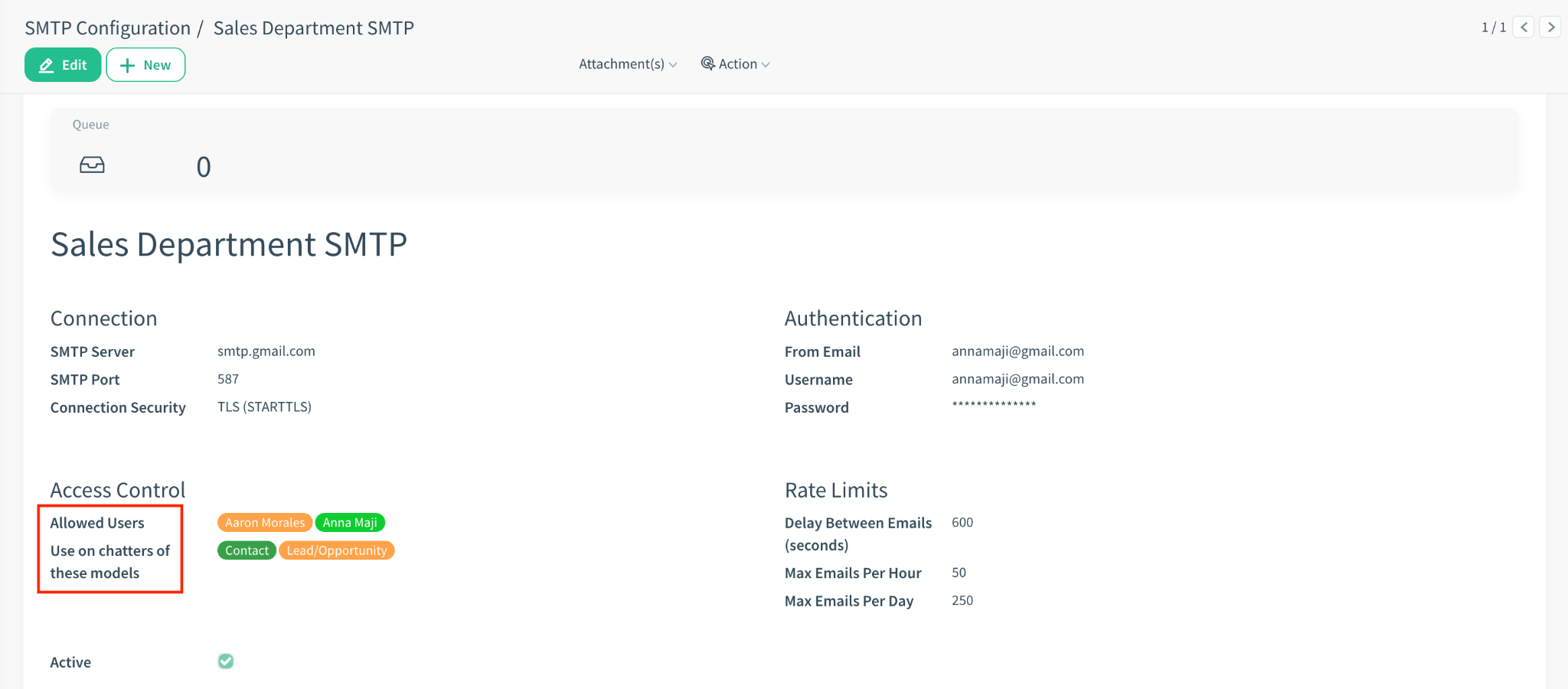 Gmail App Password Screenshot