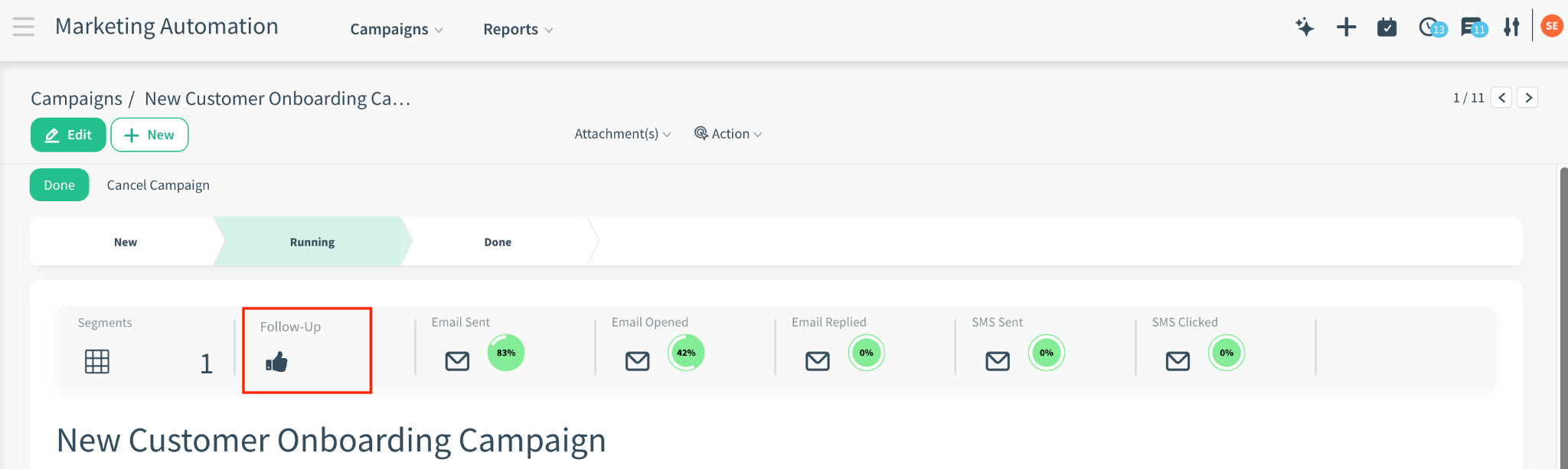 Campaign Activity Configuration Screenshot